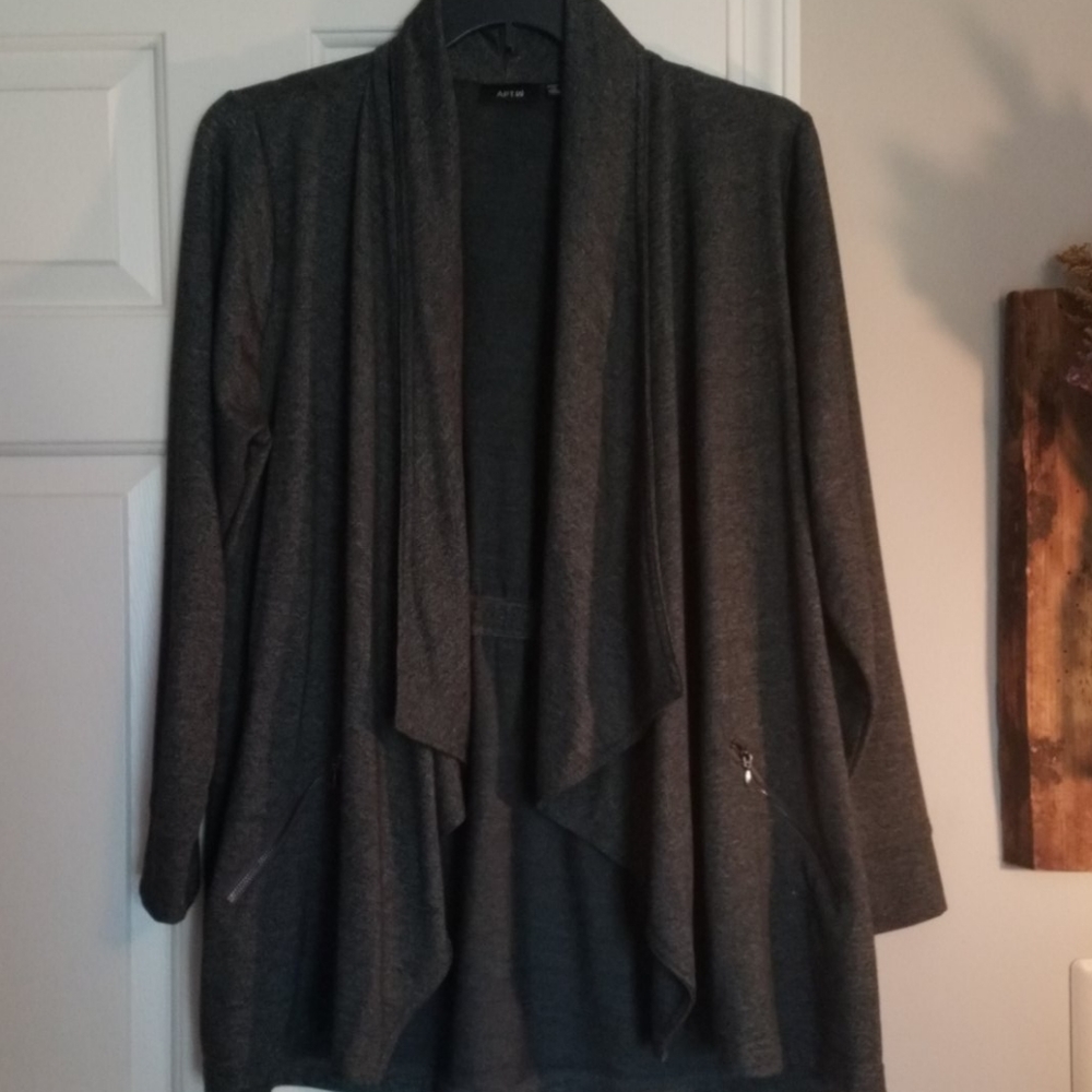 Apt. 9 Drape collar knit cardigan 2x